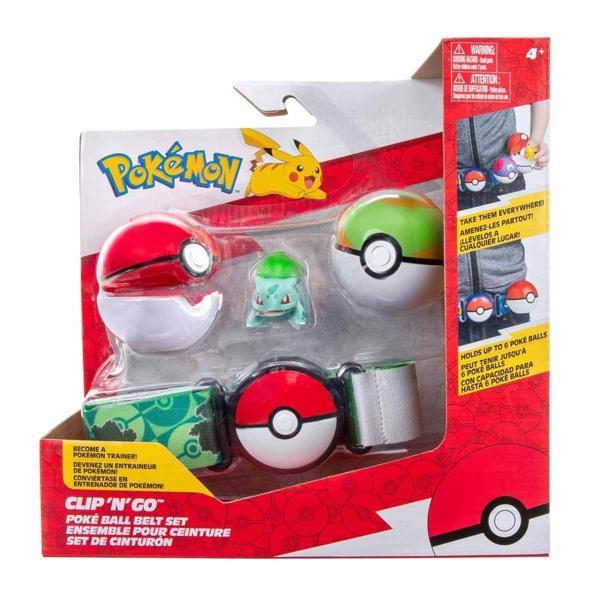 POK PKW2715 Pokemon Clip \'N\' Go Pokeball Kemer ve Bulbasaur -Necotoys Kız Erkek Çocuk Oyuncak Eğit - Image 1