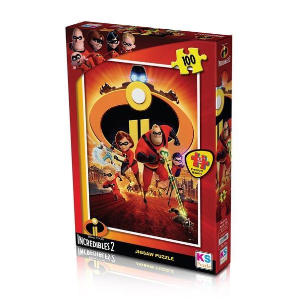INC 714 Puzzle 100/INCREDIBLES 2 PUZZLE 100 PARÇA Kız Erkek Çocuk Oyuncak Eğitici Oyuncaklar - Image 1