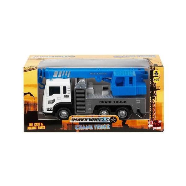 1:55 Maxx Wheels Çek Bırak Vinç Kız Erkek Çocuk Oyuncak Eğitici Oyuncaklar - Image 1