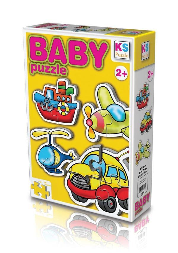 KS Baby Puzzle 4 in1 Ulaşım / Transportation Kız Erkek Çocuk Oyuncak Eğitici Oyuncaklar - Image 1