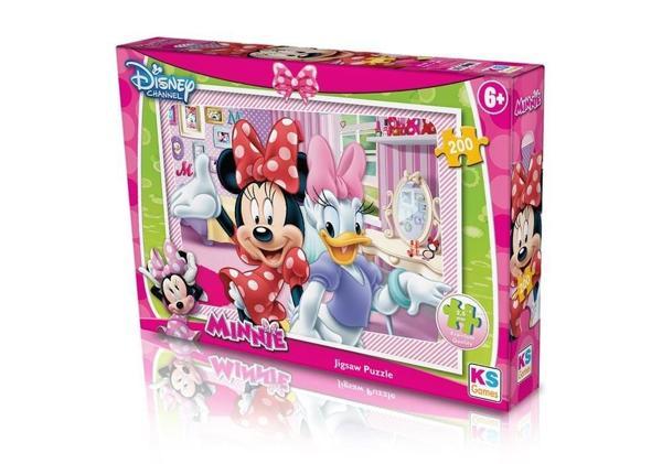 Ks Games 200 Parça Minnie Çocuk Puzzle Kız Erkek Çocuk Oyuncak Eğitici Oyuncaklar - Image 1