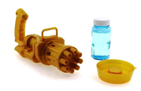 Pilli Sarı Köpük Balon Tabancası Kız Erkek Çocuk Oyuncak Eğitici Oyuncaklar - Image 1