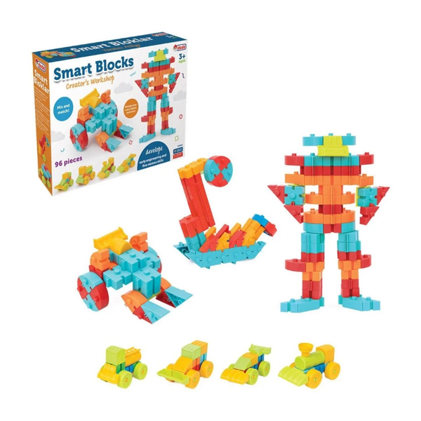 Smart Blok Seti 96 Parça Kız Erkek Çocuk Oyuncak Eğitici Oyuncaklar - Image 1