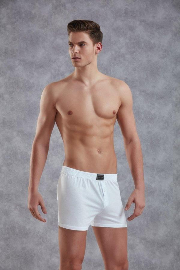 Doreanse Erkek Pamuk Düğmeli Normal Paça Boxer 1511 - Image 1