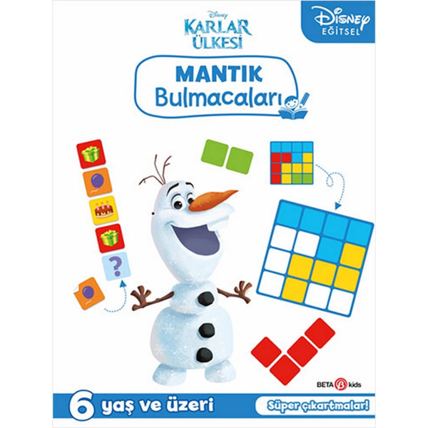 Disney Eğitsel Karlar Ülkesi Çıkartmalı Mantık Bulmacaları Kız Erkek Çocuk Oyuncak Eğitici Oyuncakla - Image 1