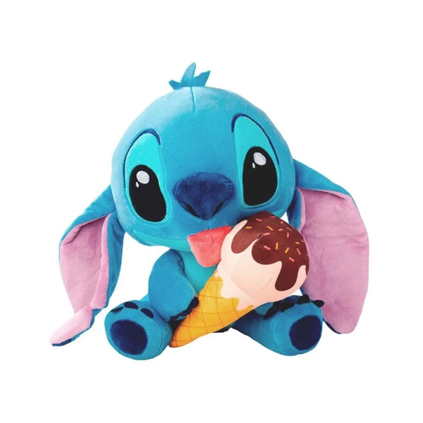 Dondurma Yiyen Stitch Peluş 25cm Kız Erkek Çocuk Oyuncak Eğitici Oyuncaklar - Image 1