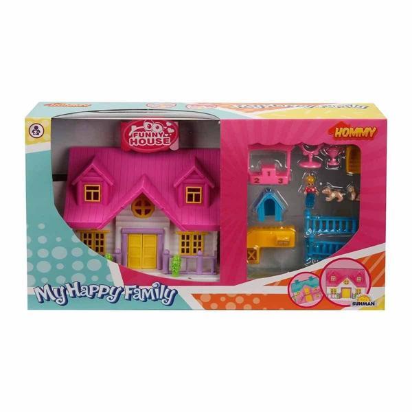 02081 Sunman, 2 Katlı Ev Oyun Seti Villa Kız Erkek Çocuk Oyuncak Eğitici Oyuncaklar - Image 1