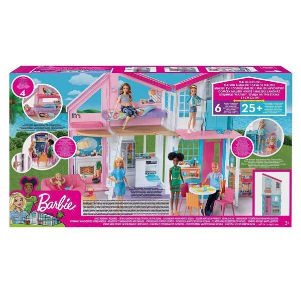FXG57 Barbie'nin Muhteşem Malibu Evi Kız Erkek Çocuk Oyuncak Eğitici Oyuncaklar - Image 1