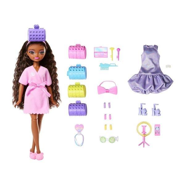 JGG39 Barbie Dream Besties Brooklyn ile Akşam Eğlencesine Hazırlanma Kız Erkek Çocuk Oyuncak Eğitici - Image 1