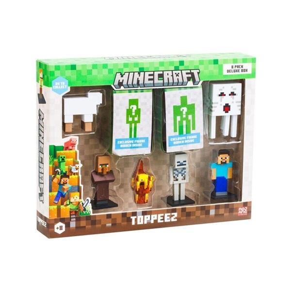 PMI MC2070 Minecraft 3D Figür Toppeez 
8li Delüks Set Kız Erkek Çocuk Oyuncak Eğitici Oyuncaklar - Image 1