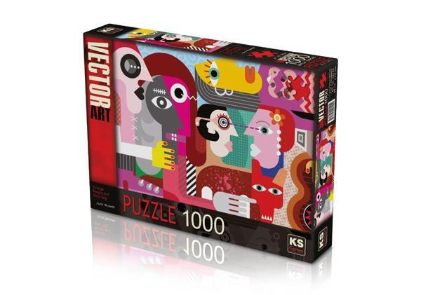 KS Puzzle 1000 Parça Strange People And Dirty Dog Kız Erkek Çocuk Oyuncak Eğitici Oyuncaklar - Image 1