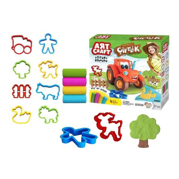 03558 Dede, Çiftlik Hamur Set 200 gr / +3 yaş Kız Erkek Çocuk Oyuncak Eğitici Oyuncaklar - Image 1