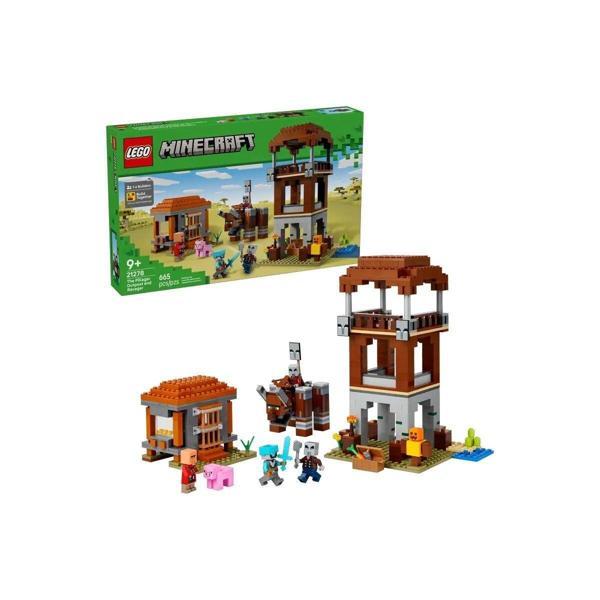 21278 Lego Minecraft Pillager Karakolu ve Ravager 665 parça +9 yaş Kız Erkek Çocuk Oyuncak Eğitici O - Image 1