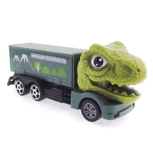 Sürtmeli T-Rex Kafalı Mini Konteynır Tır Kız Erkek Çocuk Oyuncak Eğitici Oyuncaklar - Image 1