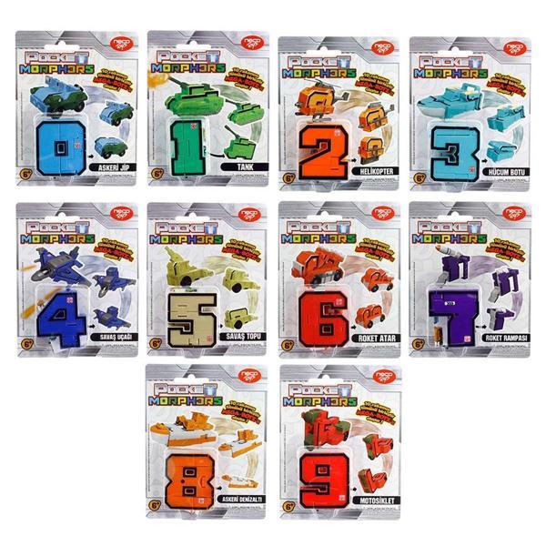 Pocket Morphers Dönüşebilen Numaralar -1adet Stokta Olan Gönderilir Kız Erkek Çocuk Oyuncak Eğitici  - Image 1