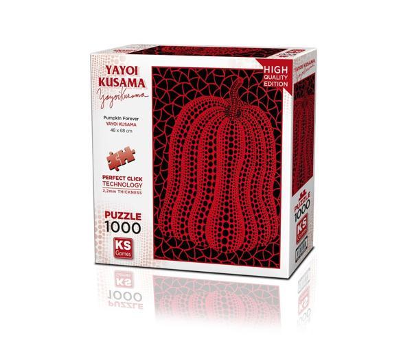 KS Puzzle 1000 ParçaYayoi Kusama Pumpkin Forever Kız Erkek Çocuk Oyuncak Eğitici Oyuncaklar - Image 1