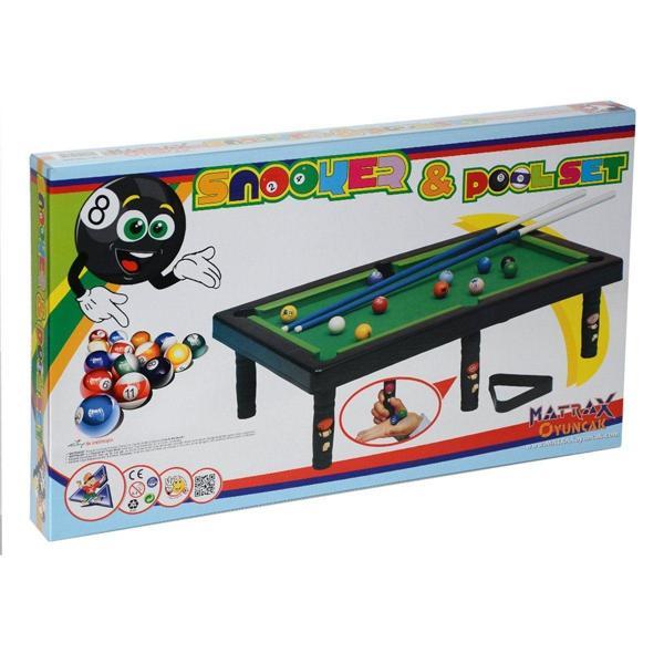 011 Snooker Poolset Bilardo Oyunu -Akçiçek Kız Erkek Çocuk Oyuncak Eğitici Oyuncaklar - Image 1
