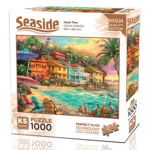 KS Games Island Time Puzzle 1000 Parça 20673 Kız Erkek Çocuk Oyuncak Eğitici Oyuncaklar - Image 1