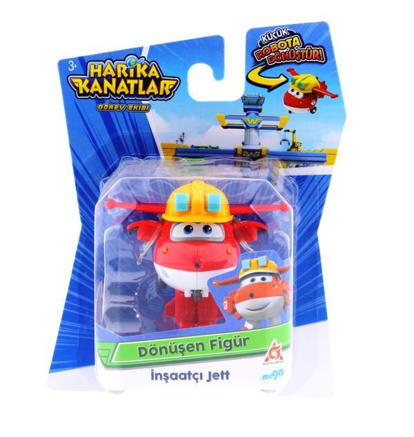 Harika Kanatlar Dönüşen Mini Figür İnşaatçı Jett Kız Erkek Çocuk Oyuncak Eğitici Oyuncaklar - Image 1