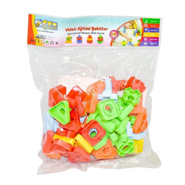 HC1026 Cıvata Bloklar 64 Parça Kız Erkek Çocuk Oyuncak Eğitici Oyuncaklar - Image 1