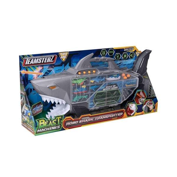 74461 Teamsterz Beast Machines Robo Shark Çantalı Transporter Kız Erkek Çocuk Oyuncak Eğitici Oyunca - Image 1