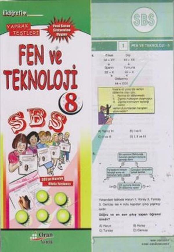 SBS Fen ve Teknoloji 8 Yaprak Testleri - Oran - Image 1