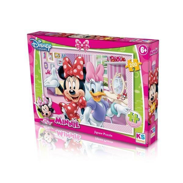 MN 113 Minnie Puzzle 200 Parça -KS Puzzle Kız Erkek Çocuk Oyuncak Eğitici Oyuncaklar - Image 1