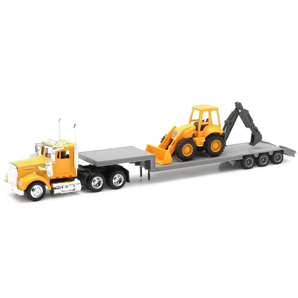 1:43 Long Haul Kenworth Taşıyıcı Tır ve Dozer Kız Erkek Çocuk Oyuncak Eğitici Oyuncaklar - Image 1
