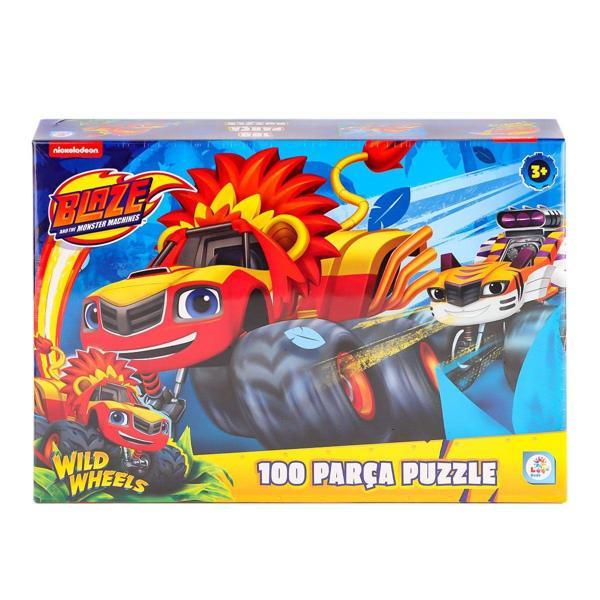 BL0048 Blaze Monster Machines 100 Parça Puzzle Kız Erkek Çocuk Oyuncak Eğitici Oyuncaklar - Image 1