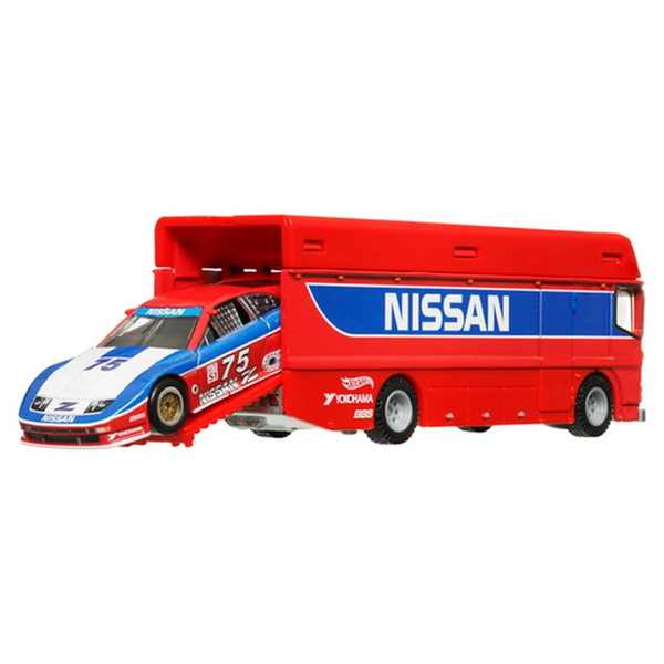 Hot Wheels Premium Team Transport Euro Hauler & 94 Nissan 300 ZX GTS HRV44 Kız Erkek Çocuk Oyuncak E - Image 1
