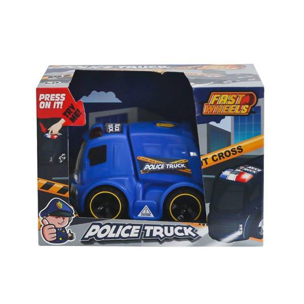 ER-245 Fast Wheels Polis Kamyonu Kız Erkek Çocuk Oyuncak Eğitici Oyuncaklar - Image 1