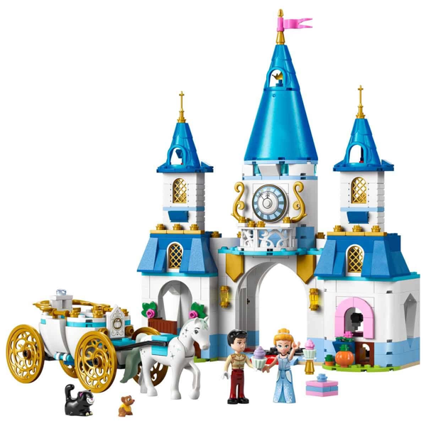 LEGO Disney Princess Sindirella’nın Şatosu ve At Arabası 43275 Kız Erkek Çocuk Oyuncak Eğitici Oyunc - Image 1