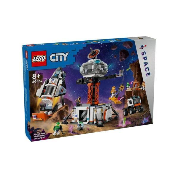 60434 LEGO® City Uzay Üssü ve Roket Fırlatma Rampası 1422 parça +8 yaş Kız Erkek Çocuk Oyuncak Eğiti - Image 1