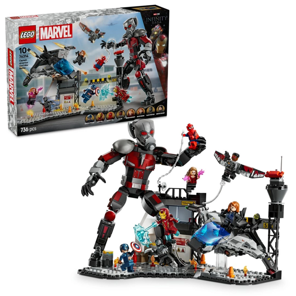 LEGO Marvel Kaptan Amerika: Kahramanların Savaşı 76314 Kız Erkek Çocuk Oyuncak Eğitici Oyuncaklar - Image 1