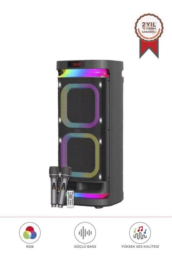 Torima KTS-1991 Led Işıklı Mikrofonlu Kumandalı Bluetooth Hoparlör - Image 1