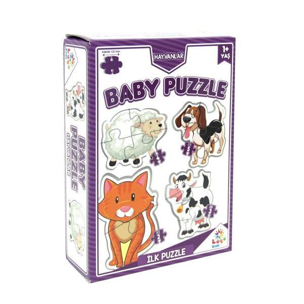LC7224 Laço Kids Baby Puzzle - Hayvanlar / 2+3+4+5 Parça Puzzle / +1 yaş Kız Erkek Çocuk Oyuncak Eği - Image 1
