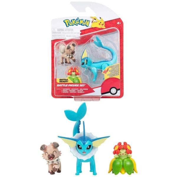 POK 95155-L Pokemon Battle 3'lü Figür Seti Seri -Necotoys Kız Erkek Çocuk Oyuncak Eğitici Oyuncaklar - Image 1