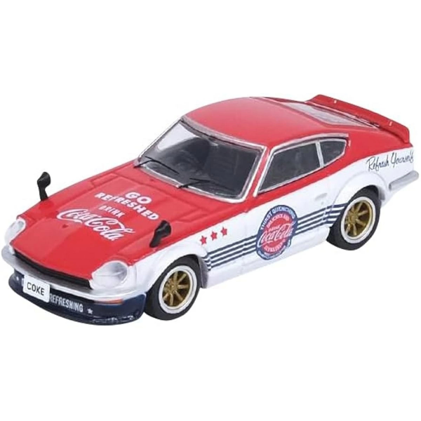 Inno 1/64 Scale Coca-Cola Nissan Fairylady 2 S30 Kız Erkek Çocuk Oyuncak Eğitici Oyuncaklar - Image 1