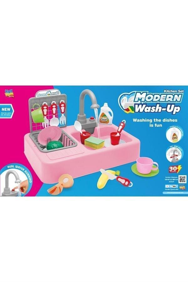 KAY-7020 MODERN PILLI LAVABO PEMBE -VRD Kız Erkek Çocuk Oyuncak Eğitici Oyuncaklar - Image 1