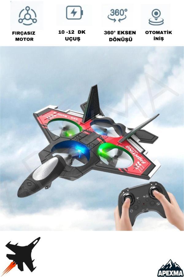 Giffy 2.4Ghz Uzaktan Kumandalı Sünger Gövde Led Işıklı Rc Jet Uçak Drone - Başlangıç Seviye Drone - Image 1