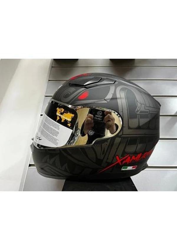 Sway Kask 816 Xamurai Mat Siyah/gri Full Face - Image 1