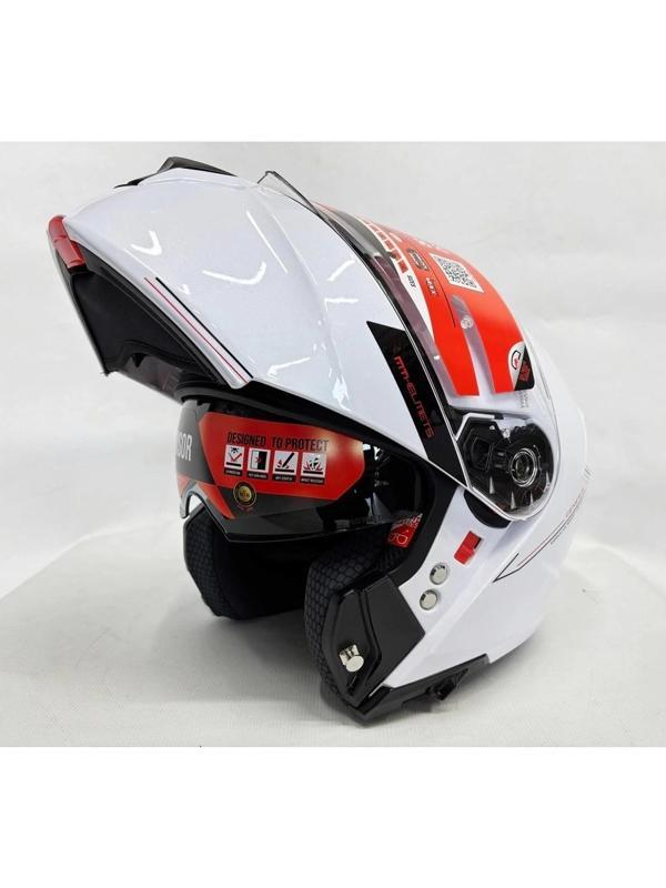 MT Kask Genesis Sv A0 Çene Açılır Kask Parlak Beyaz - Image 1