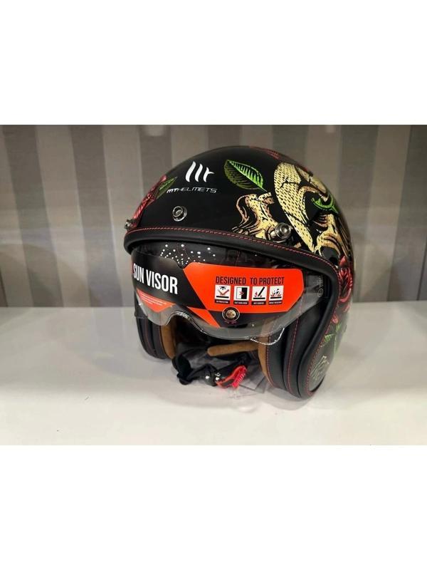 Mt Helmets Kask mt Lemans 2 Sv Breakout B9 Parlak Şeffaf Vizörlü - Image 1