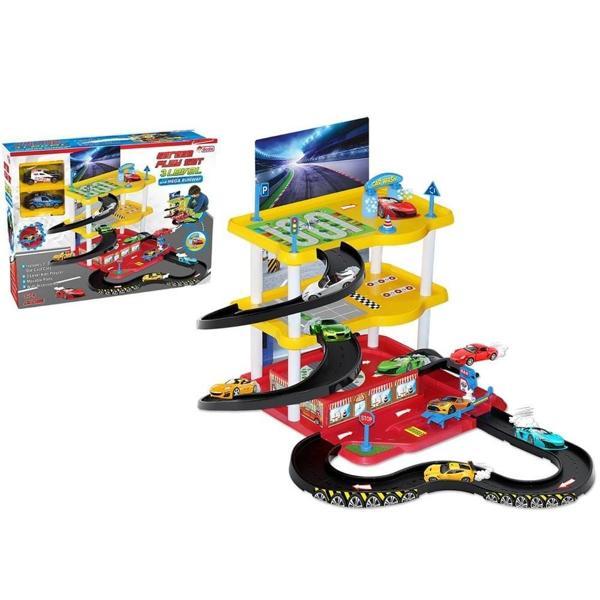 3 Katlı Araç Otopark Oyun Garaj Seti Kız Erkek Çocuk Oyuncak Eğitici Oyuncaklar - Image 1