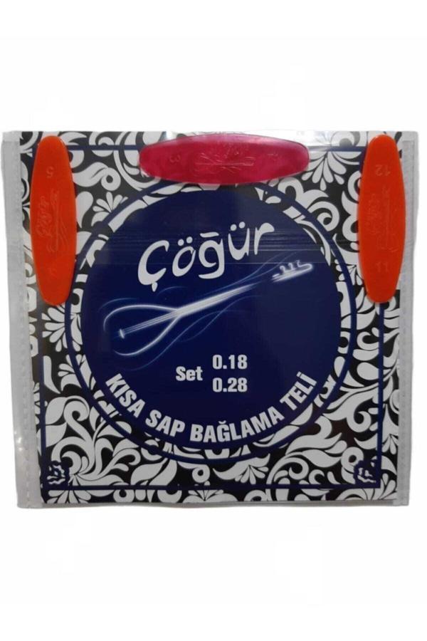 My Yonca Çöğür Kısa Sap Bağlama Saz 0.18 Tam Takım Tel + 3 Tezene - Image 1