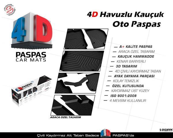 Hyundai ix35 4D Havuzlu Paspas 2010 2011 2012 2013 2014 2015 2016 2017MODEL - Image 1