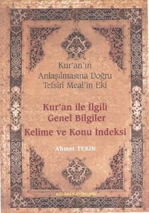 Kur'an ile İlgili Genel Bilgiler Kelime ve Konu İndeksi - Kelam - Image 1