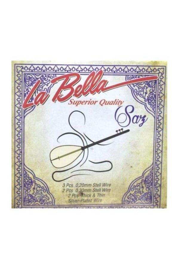 Labella La Bella Lbh-20 Uzun Sap Saz Teli - 0.20 Uzun Bağlama Teli Takım - Image 1