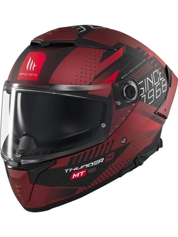 Mt Helmets Kask mt Thunder 4 Sv Luminence D5 Mat Kırmızı - Image 1
