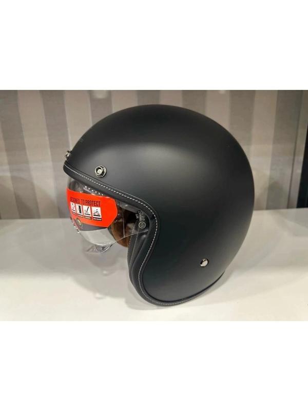 Mt Helmets Kask mt Lemans 2 Sv Mat Siyah Şeffaf Vizörlü - Image 1